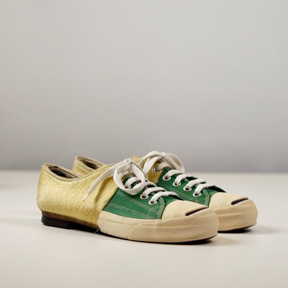 Maison Mihara Yasuhiro Pony Hair Canvas Hybrid Sneaker - Picture 2 of 10
